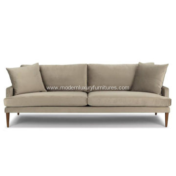 Luxu Shitake Taupe Fabric Sofa